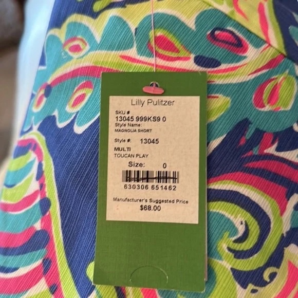 Lilly Pulitzer Magnolia Short style #13045 Toucan Play size 0. NWT - Picture 7 of 7